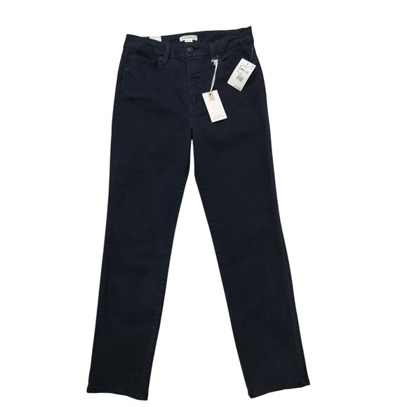 New Good American womens Good Classic skinnyish fit blue rinse pants size 8/29